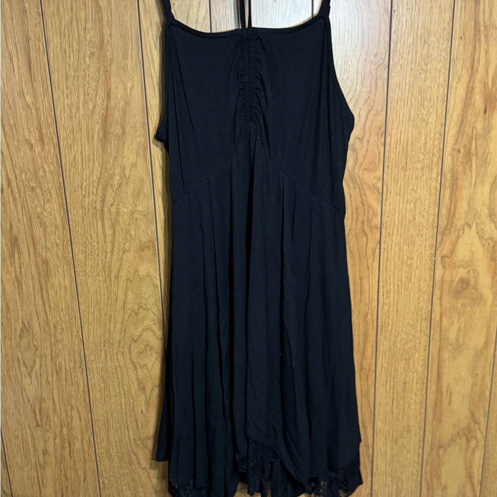 Cosmic Aura Asymmetrical Black Lacey Dress Size 2X NWT